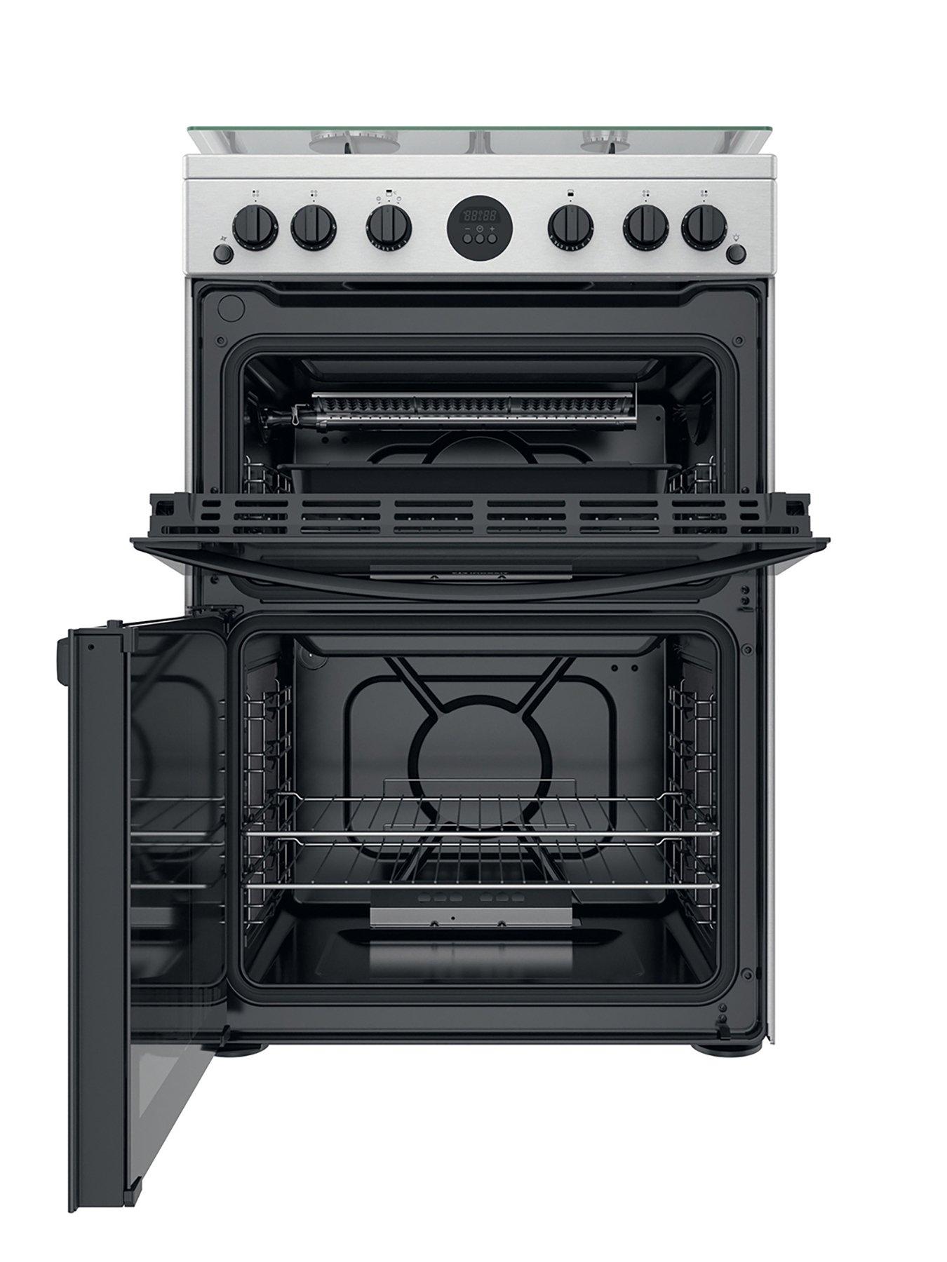 Indesit ID67G0MCX Freestanding Double Oven Gas Cooker