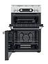  image of hotpoint-hd67g02ccw-freestanding-double-oven-gas-cooker-white