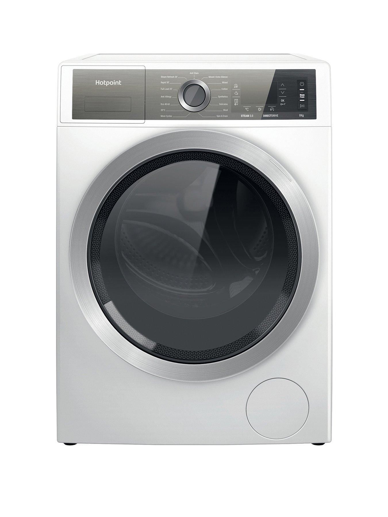  image of hotpoint-gentlepowernbsph6w845wbuk-8kg-freestanding-washing-machine