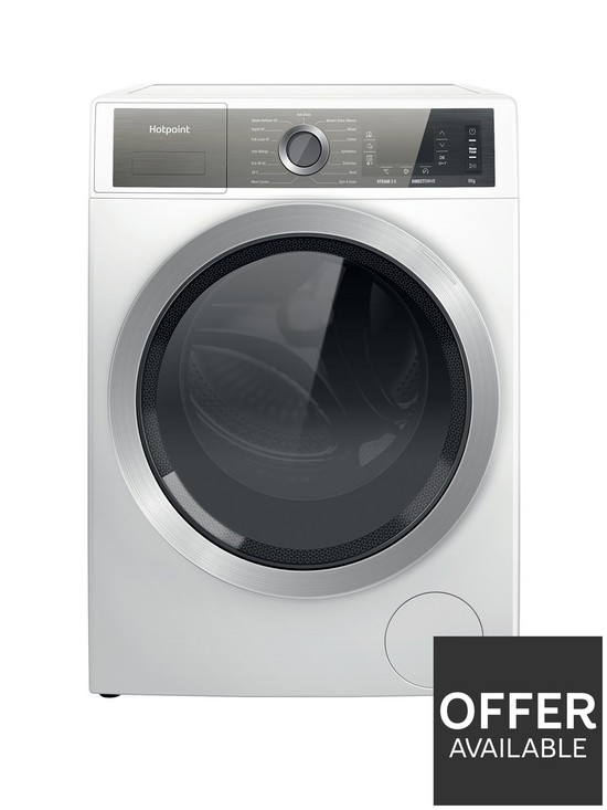 front image of hotpoint-h6w845wbuk-8kg-freestanding-washing-machine