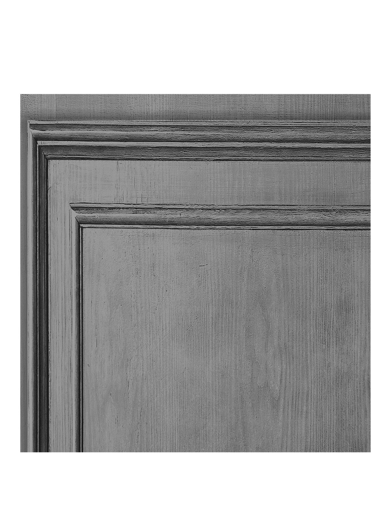  image of fresco-wood-panel-dark-grey-wallpaper