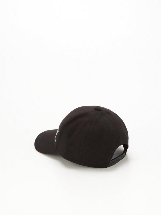 back image of ea7-emporio-armani-core-id-logo-baseball-cap-black