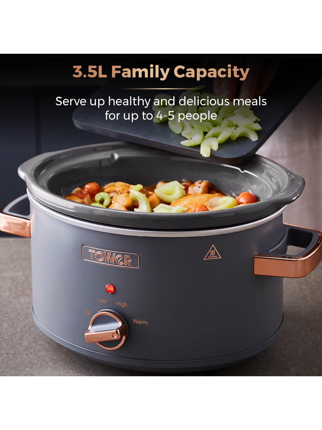  image of tower-cavaletto-slow-cooker-35l-grey
