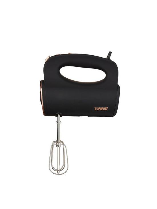 front image of tower-cavaletto-hand-mixer-black