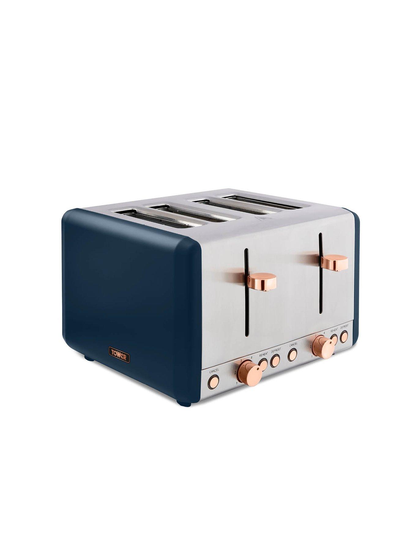 Image 1 of 6 of Tower Cavaletto 4-Slice Toaster&nbsp;- Midnight Blue