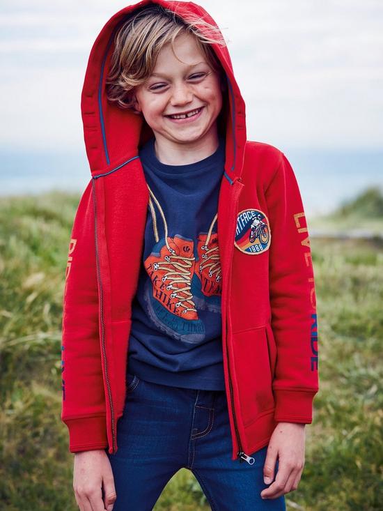 stillFront image of fatface-boys-live-to-ride-graphic-hoody-red