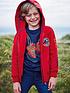  image of fatface-boys-live-to-ride-graphic-hoody-red