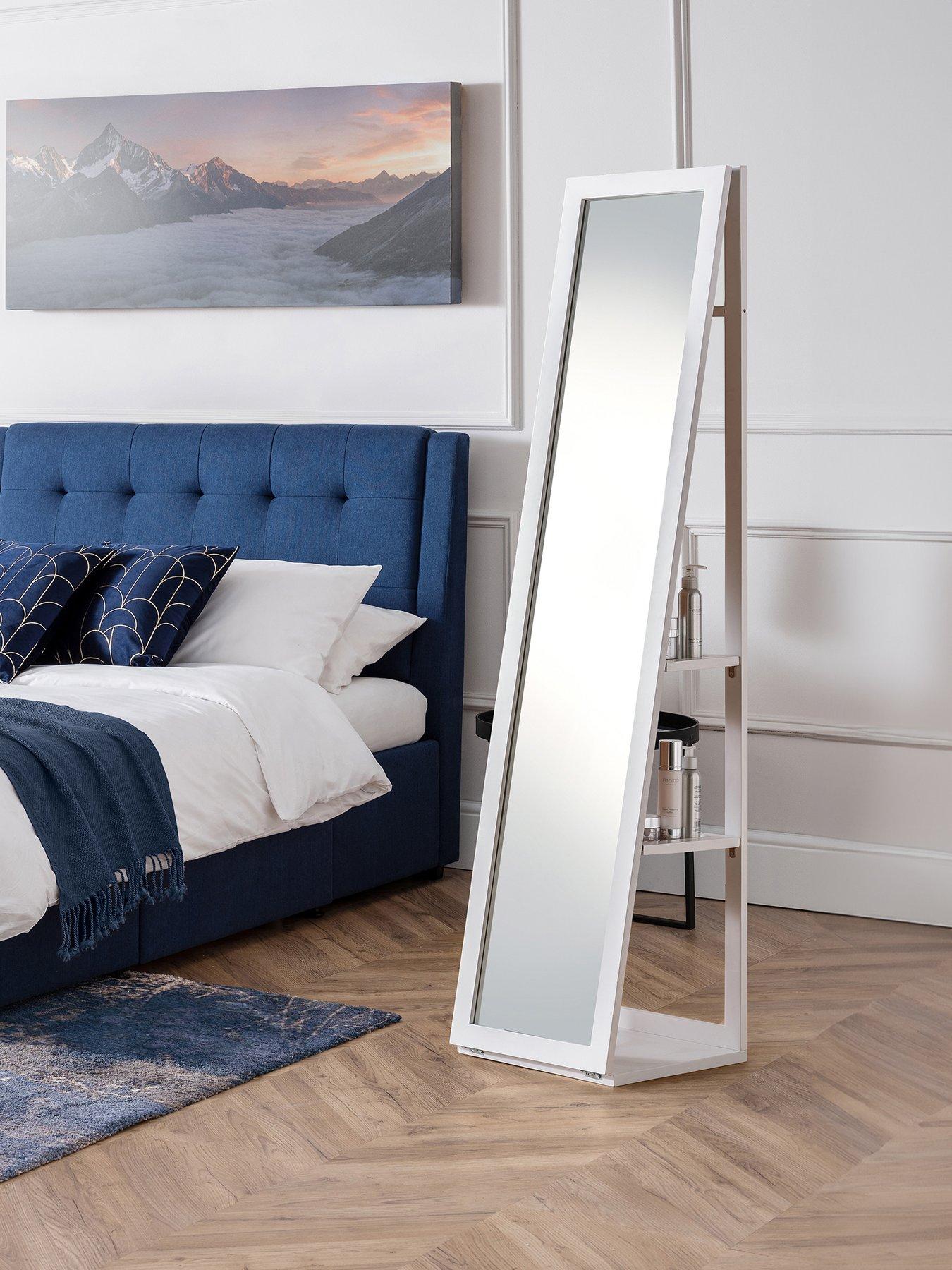 Julian Bowen Fresco White Storage Mirror