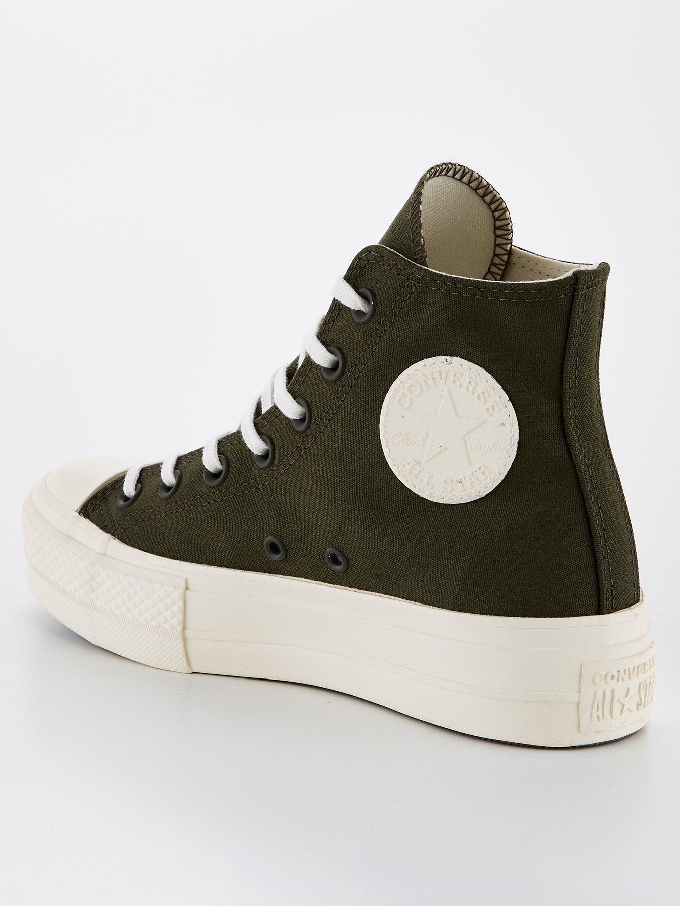 platform khaki converse