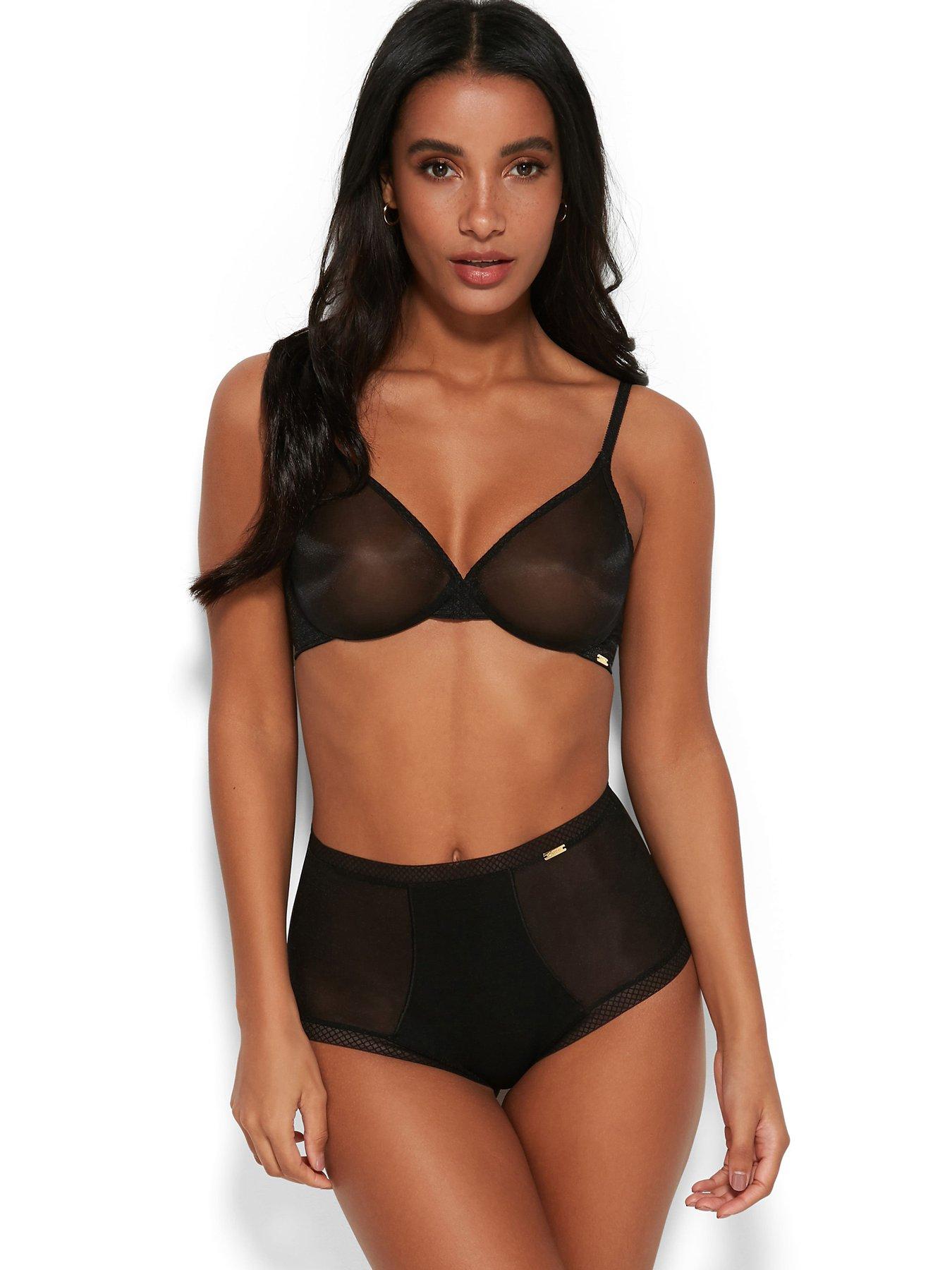  image of gossard-glossies-sheer-bra-black