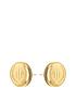  image of tommy-hilfiger-tommy-hilifiger-gold-tone-logo-earrings