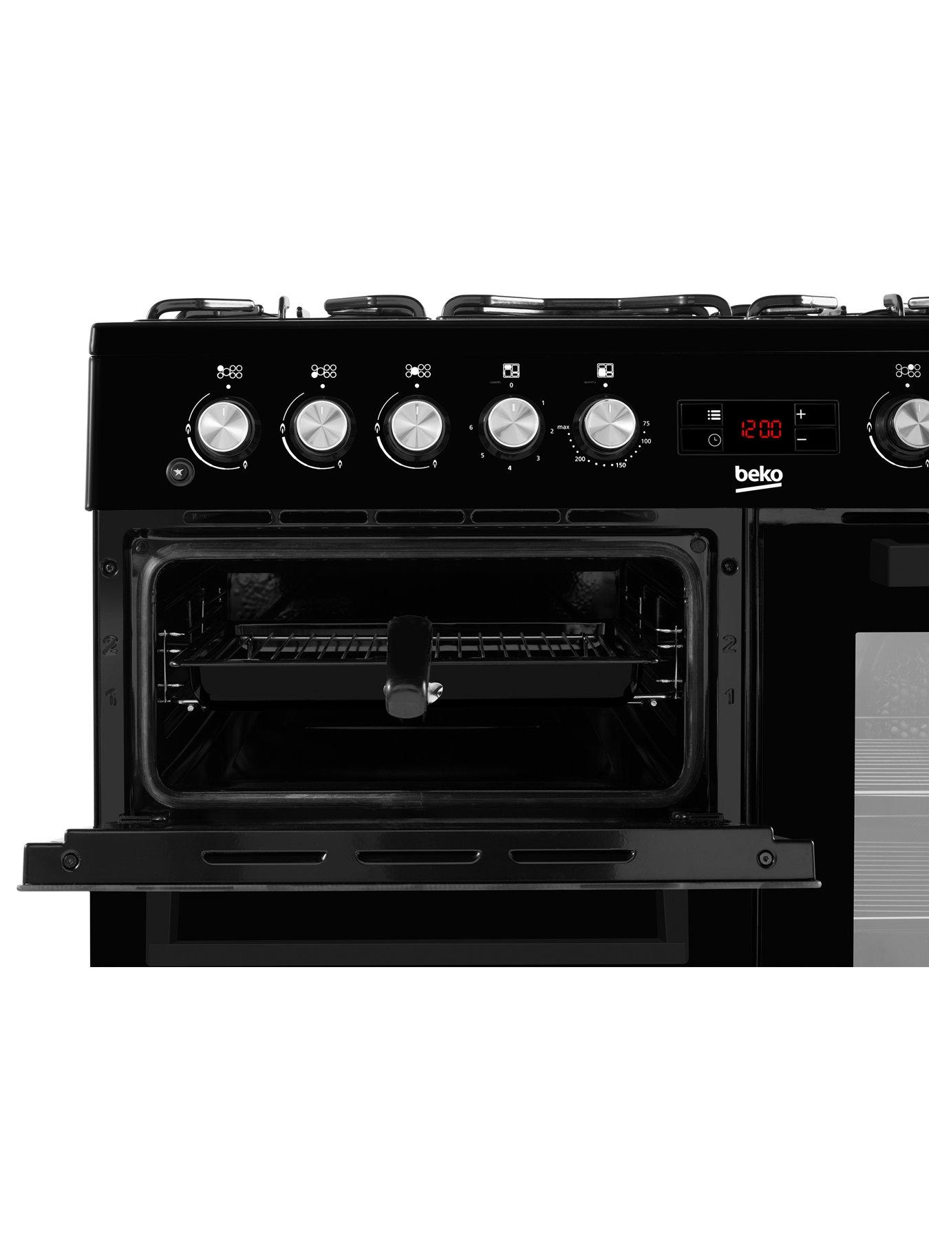 Image 4 of 7 of Beko KDVF100K 100cm Wide&nbsp;Dual Fuel&nbsp;Double Oven Range Cooker - Black