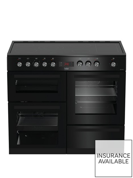 beko-kdvc100k-freestanding-100cm-double-oven-range-cooker-black