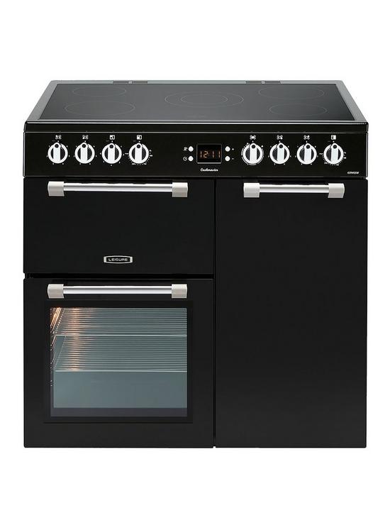 front image of leisure-ck90c230k-90cm-wide-cookmasternbspelectric-range-cooker-black