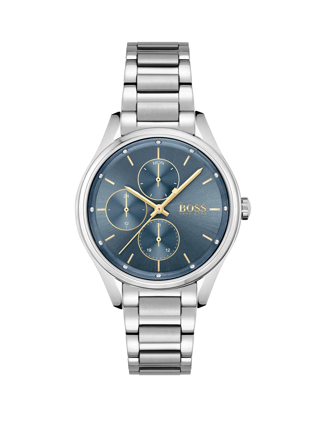 boss-grand-course-blue-dial-stainless-steel-bracelet-watch