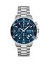  image of boss-admiral-blue-chronograph-stainless-steel-bracelet-watch