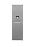 beko-cfg3582ds-55cm-wide-frost-free-fridge-freezer-silverfront