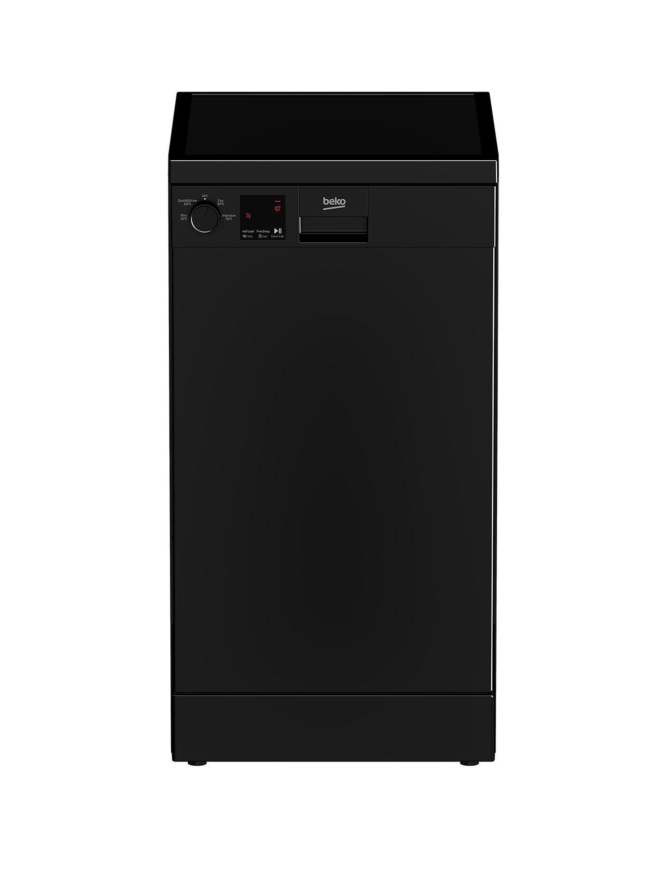 Beko DVS04020B 10Place Freestanding Slimline Dishwasher, Black