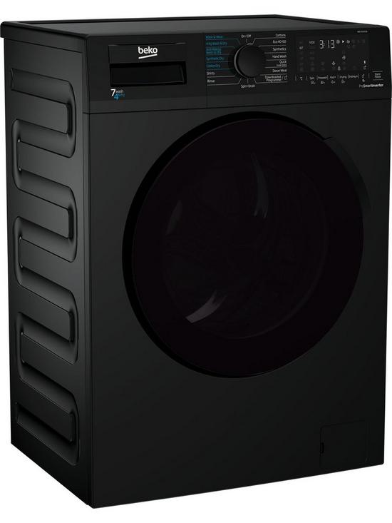 stillFront image of beko-wdl742431b-7kg-wash-4kg-dry-1200-spin-washer-dryer-black