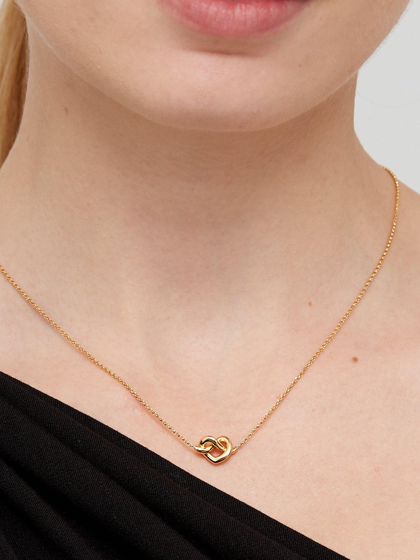 Kate Spade New York Loves Me Knot Necklace - Gold