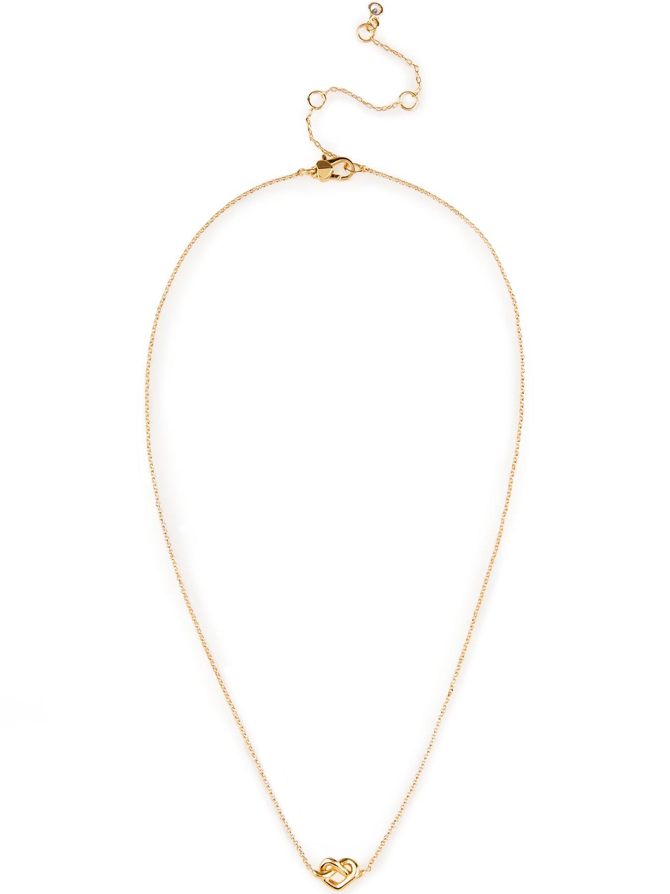 undefined Loves Me Knot Necklace - Gold