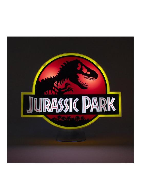 front image of jurassic-world-jurassic-park-logo-light