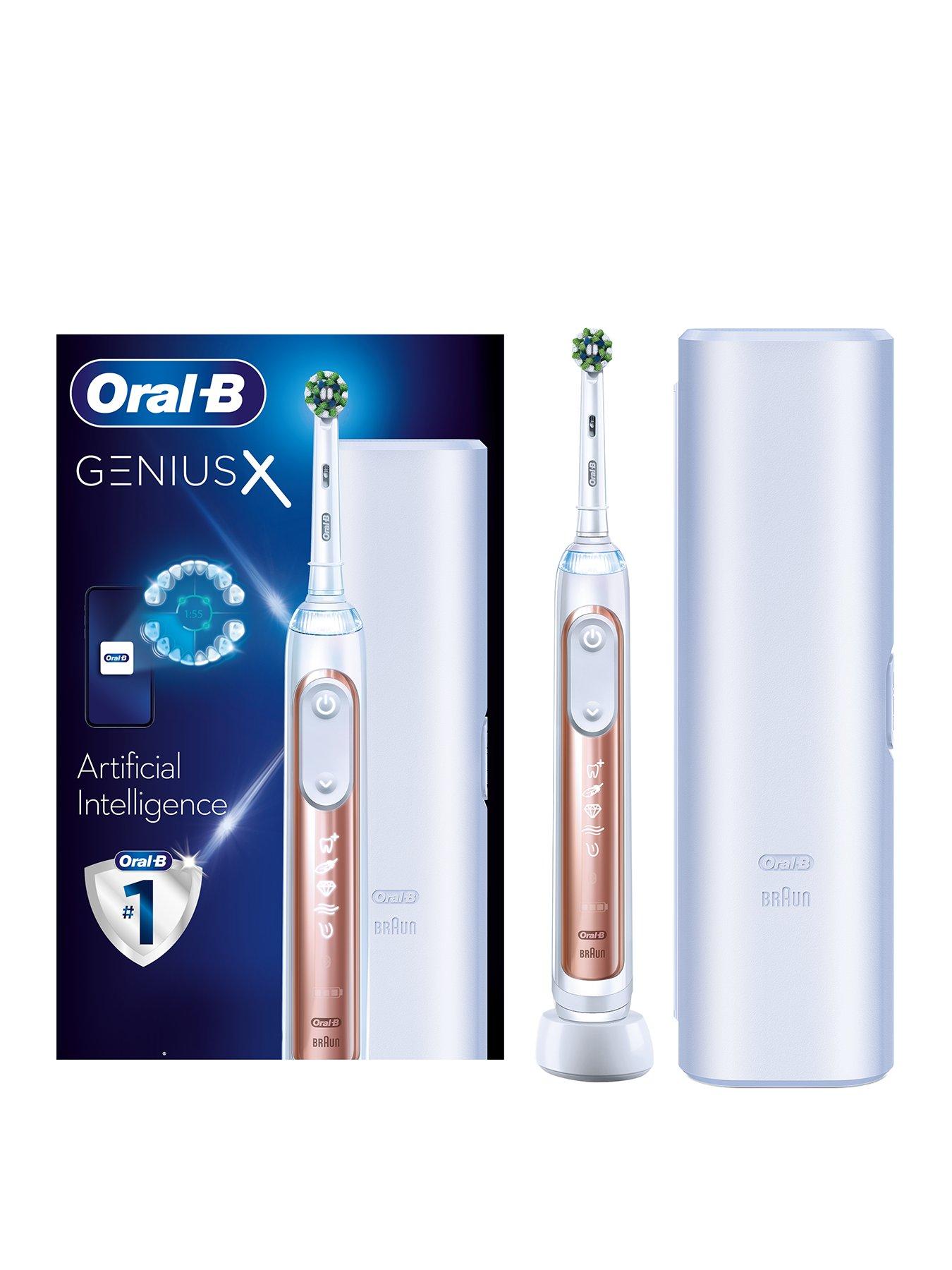 undefined Genius X Rose Gold Electric Toothbrush + Travel Case