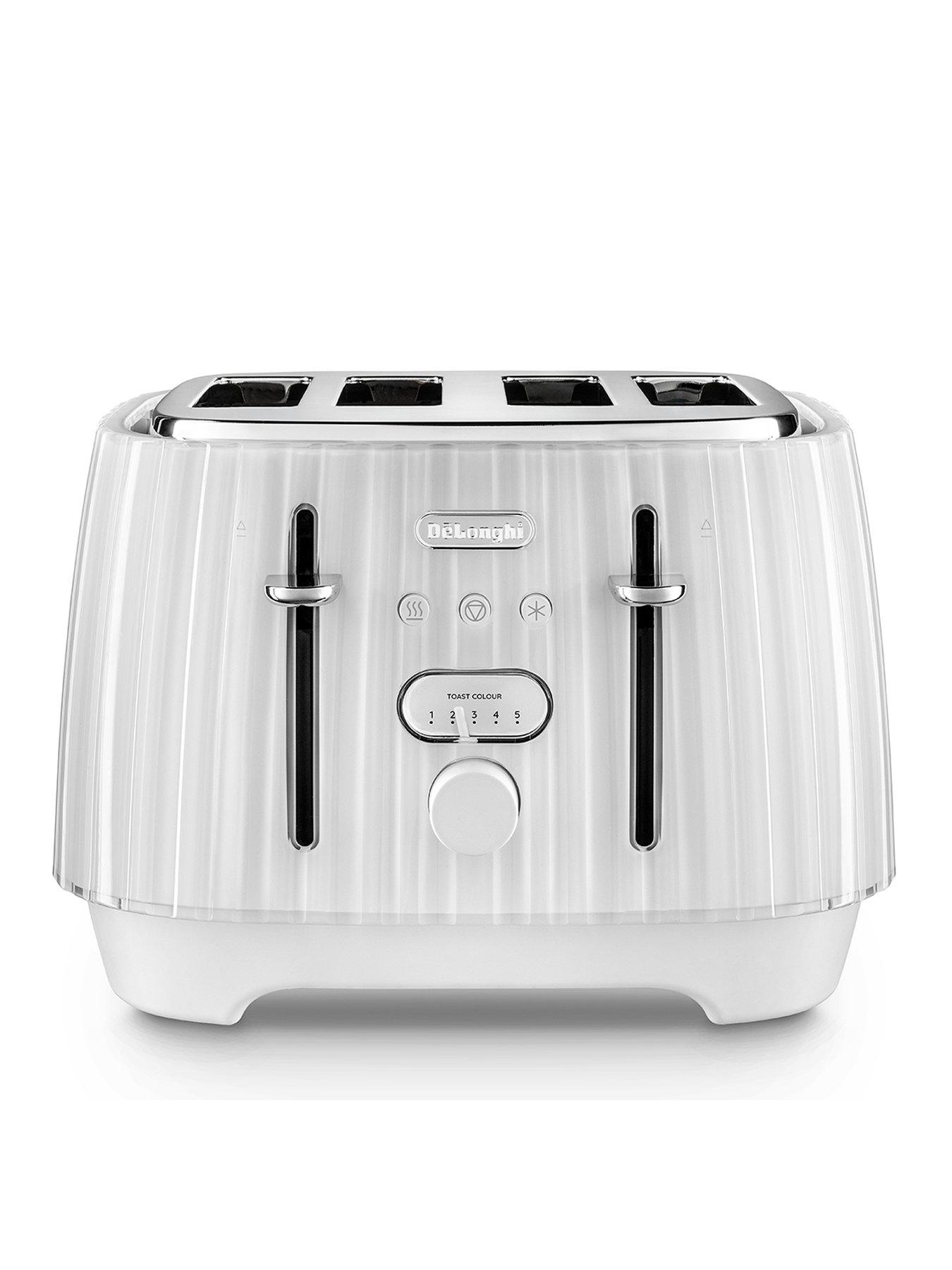 DeLonghi Ballerina 4 Slice Toaster White littlewoods