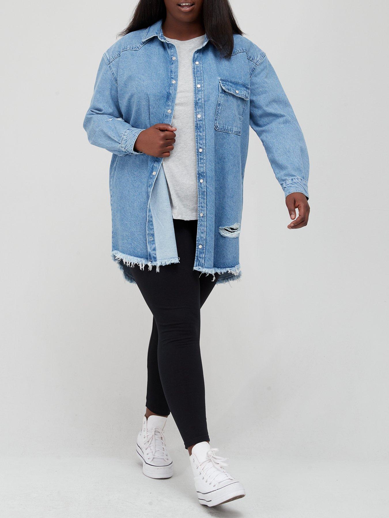 V by Very Curve Distressed Denim 
