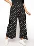 yours-yours-floral-print-wide-leg-trouser-blackfront