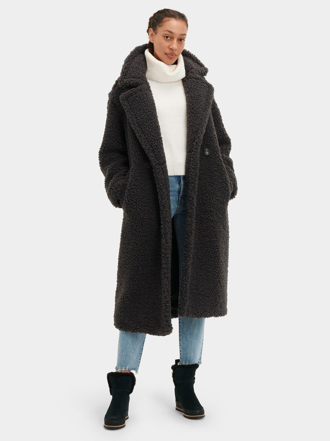 UGG Gertrude Long Teddy Coat 