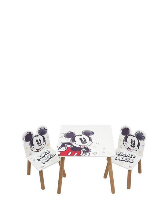 front image of mickey-mouse-classic-table-and-2-chair-set