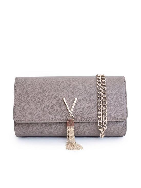 front image of valentino-bags-divina-pochette-crossbody-bagnbsp--taupe