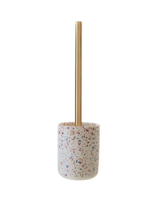 front image of premier-housewares-gozo-concrete-toilet-brush