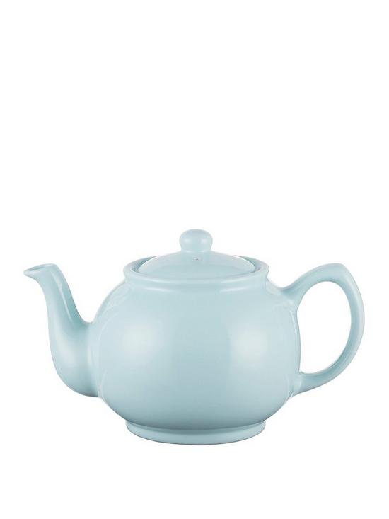 front image of price-kensington-pastel-blue-6-cup-teapot