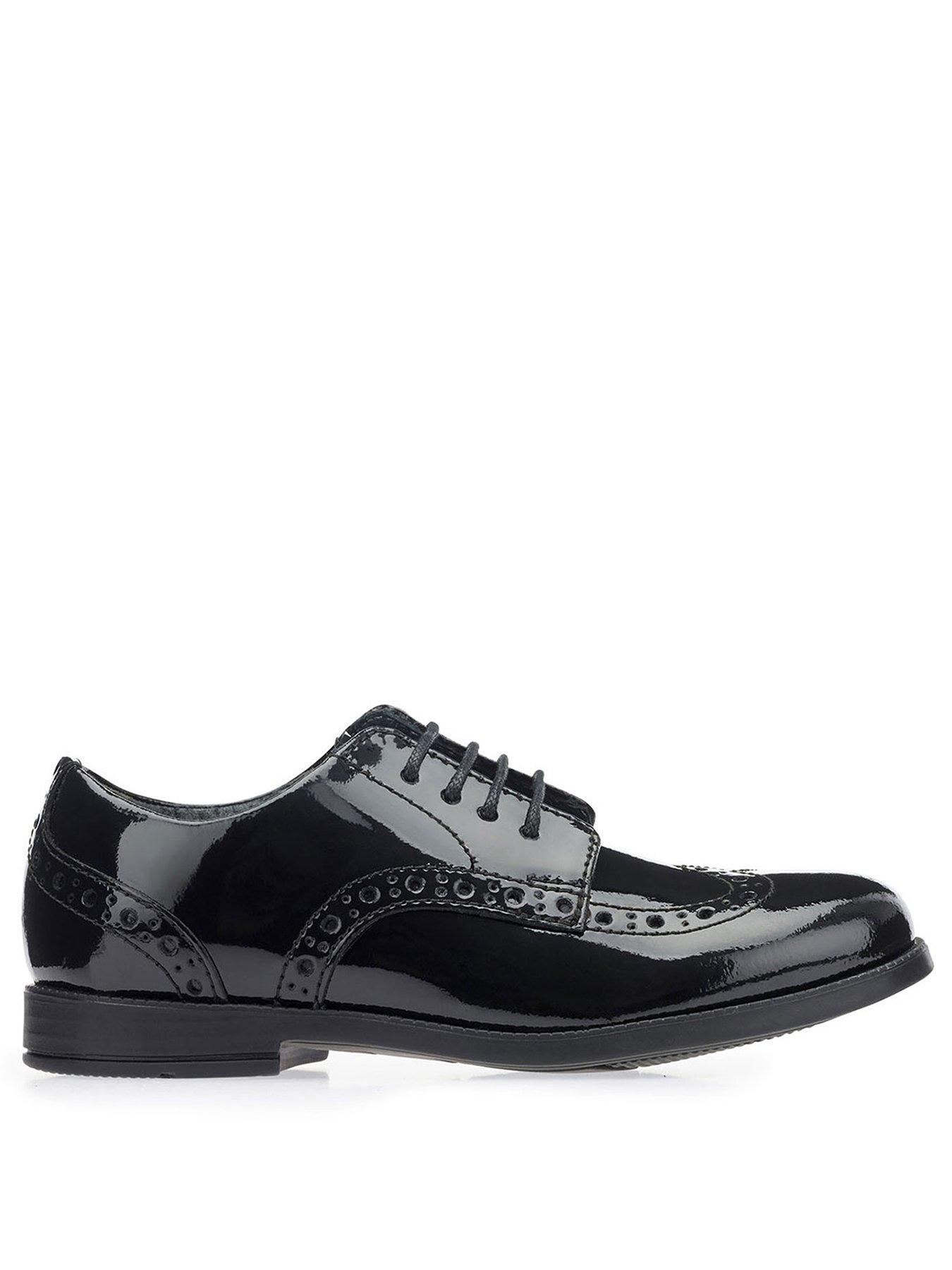 start-rite-brogue-senior-girls-black-patent-leather-lace-up-school-shoes