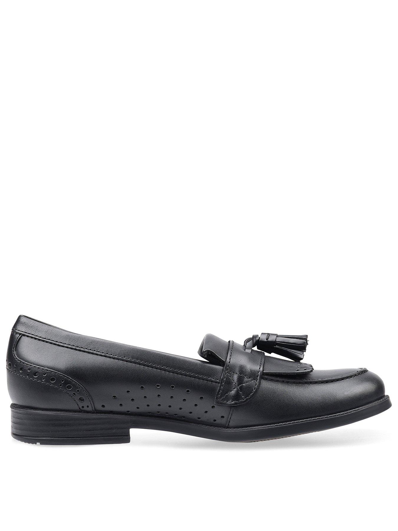 image of start-rite-sketch-loafer-black-leather-girls-school-shoes