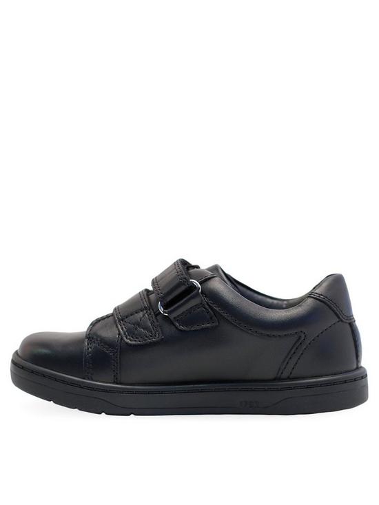 back image of start-rite-boysnbspexplorenbspleather-double-riptapenbsptrainer-school-shoes-black