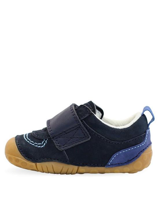 back image of start-rite-chucklenbspsoft-nubuck-leather-easy-riptape-boys-baby-shoes-navy-blue