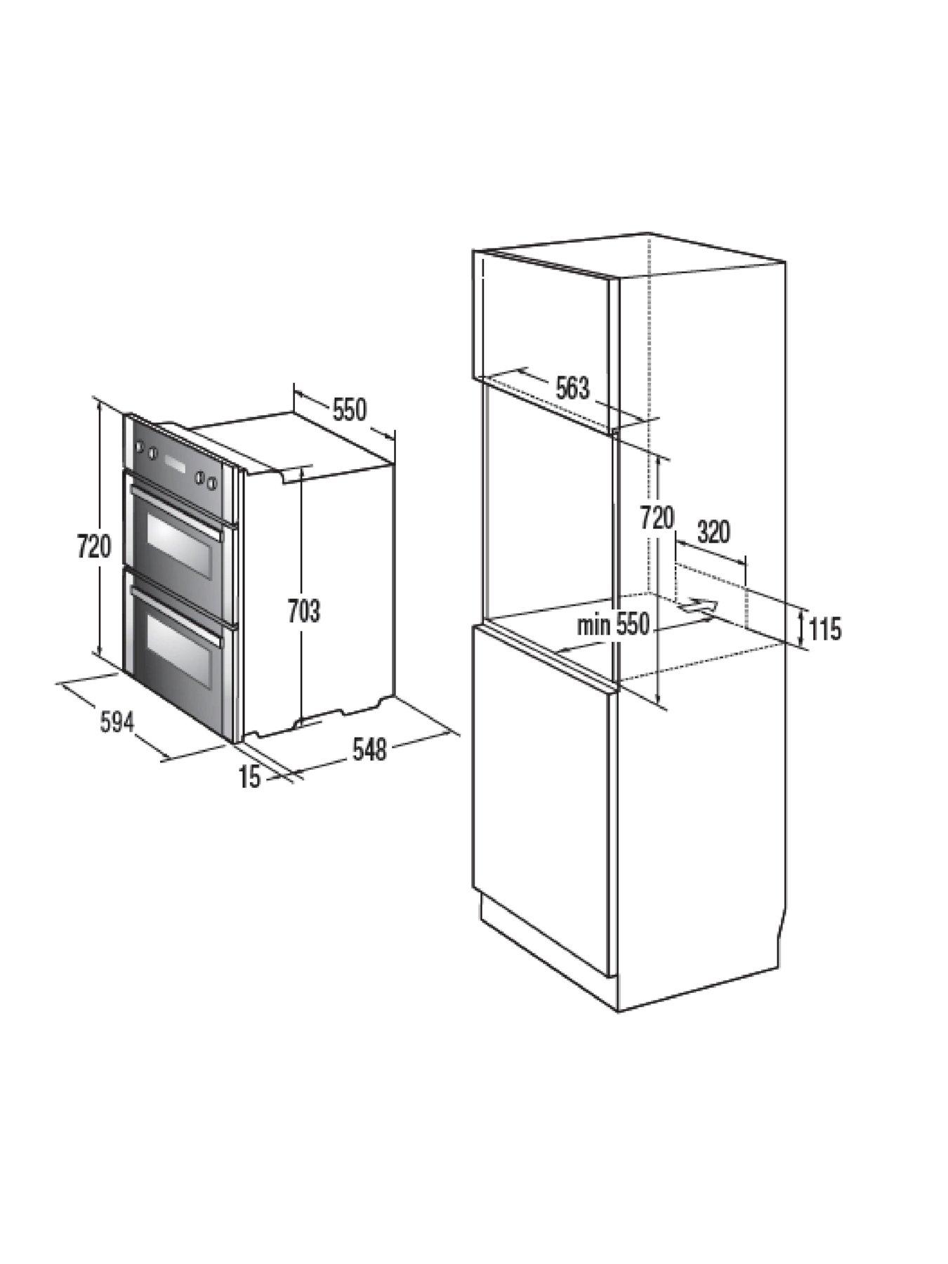  image of hisense-bid79222cxuk-catalytic-built-under-double-oven-stainless-steel