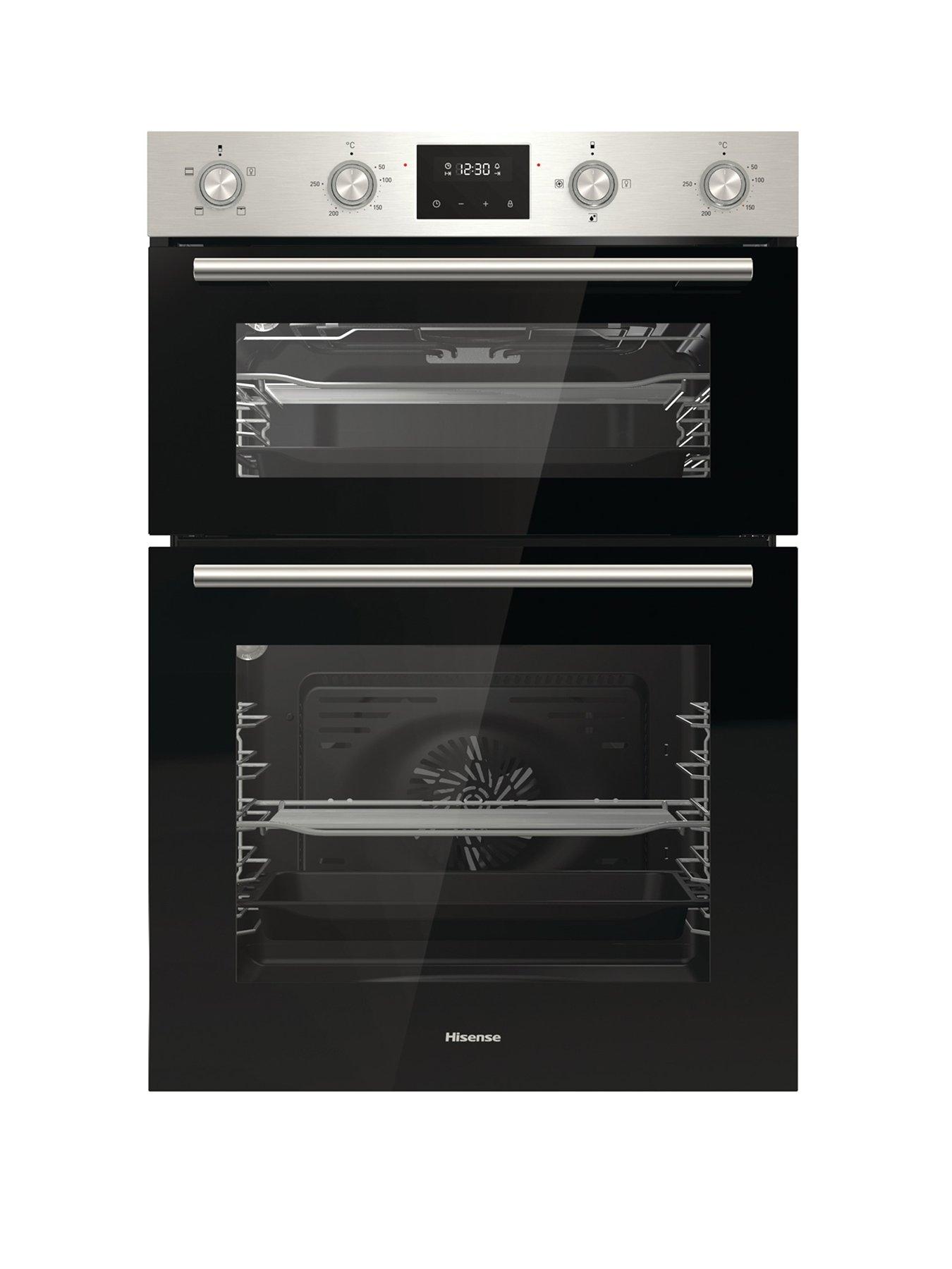 Image 1 of 7 of Hisense BID99222CXUK&nbsp;Built-In Electric&nbsp;Double Oven with Catalytic Liners&nbsp;- Stainless Steel