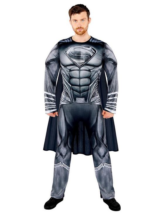 front image of superman-adult-justice-league-superman-costume
