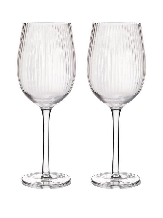 front image of barcraft-ridged-white-wine-glasses-ndash-set-of-2