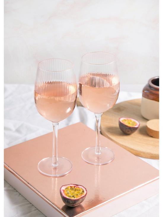 stillFront image of barcraft-ridged-white-wine-glasses-ndash-set-of-2