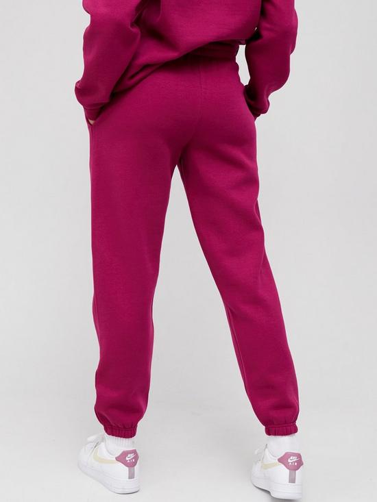 stillFront image of pink-soda-logo-essentials-joggers-raspberry