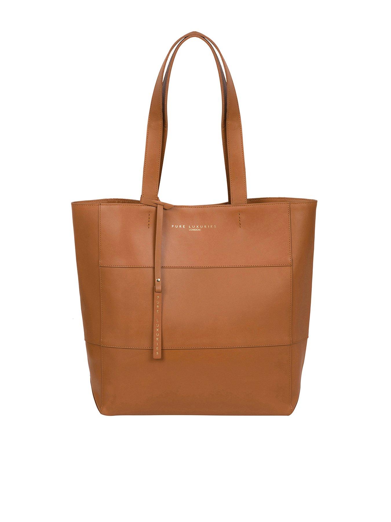 Pure Luxuries London Exclusive Ashurst Large Open Top Leather Tote Bag ...