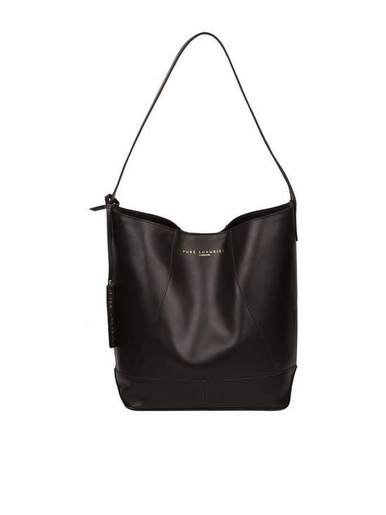 front image of pure-luxuries-london-exclusivenbsptunbridge-largenbspleather-shoulder-bag-black