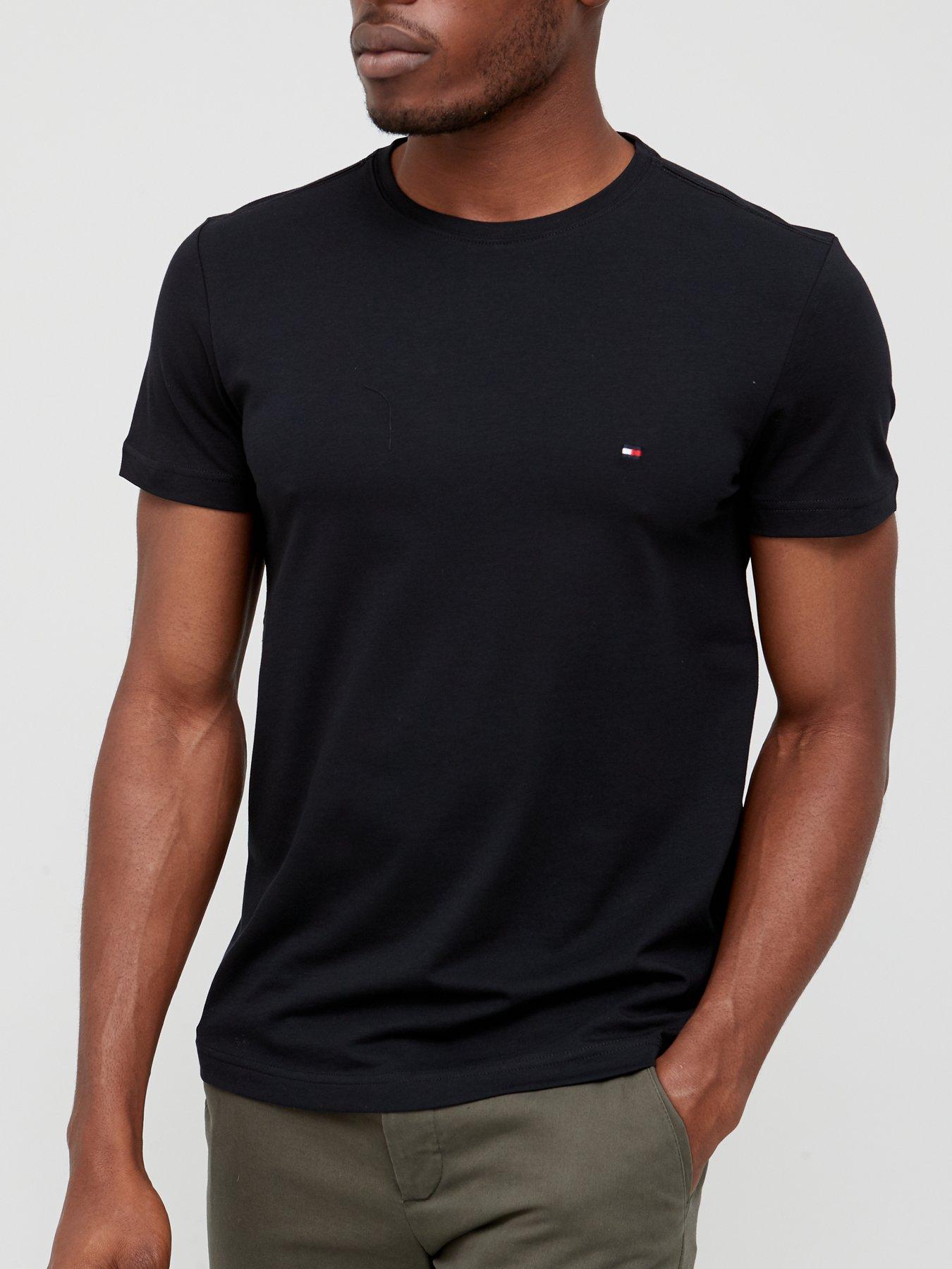  image of tommy-hilfiger-core-stretch-slim-fit-t-shirt-black