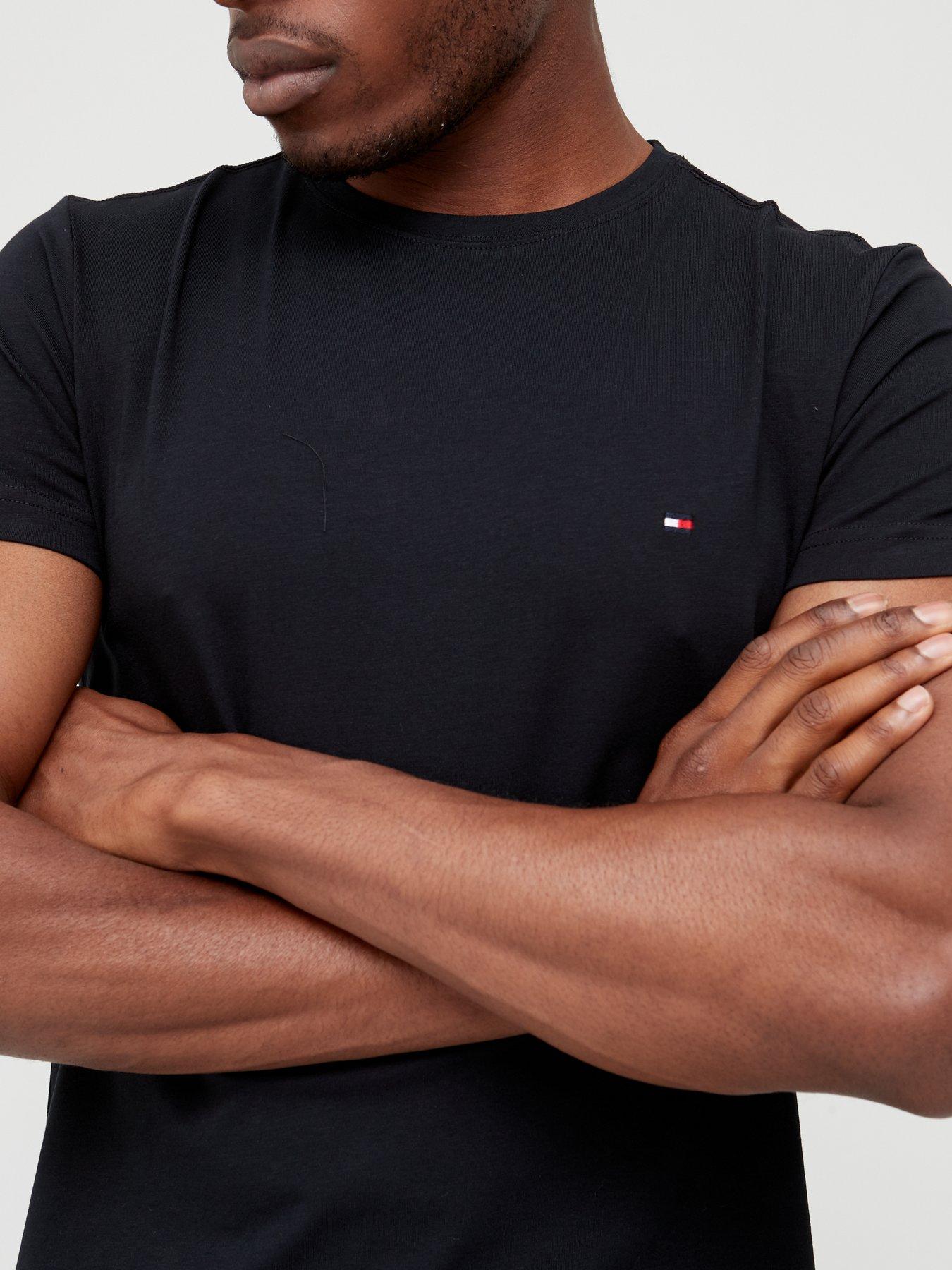  image of tommy-hilfiger-core-stretch-slim-fit-t-shirt-black