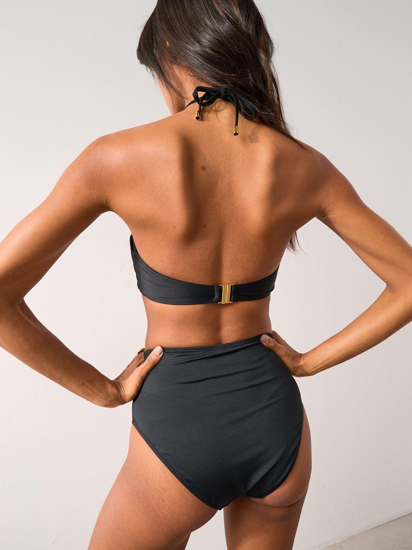 Image 2 of 7 of V by Very Mix &amp; Match High Leg Mid Rise Bikini Brief